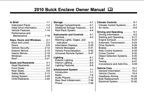 2010 buick enclave navigation manual Epub