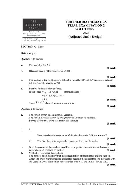 2010 further maths exam 2 answers Reader