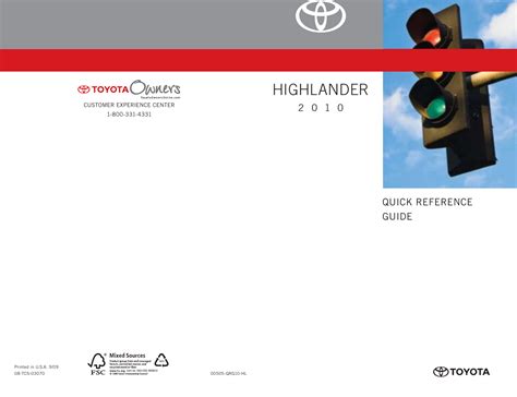 2010 highlander owners manual Kindle Editon