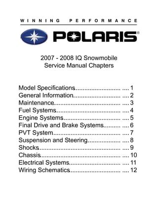 2010 polaris 700 rmk owners manual PDF