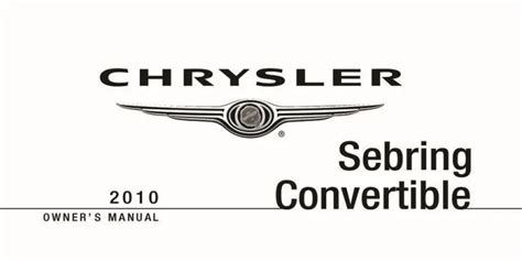 2010 sebring convertible owners manual Doc