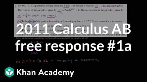 2011 AP Calc AB FRQ: A Comprehensive Review