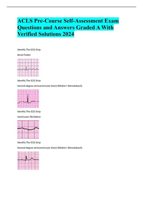 2011 Acls Pre Course Answers Doc