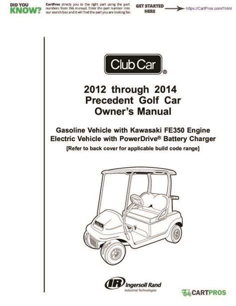 2011 Club Car Precedent Owner S Manual Ebook Kindle Editon