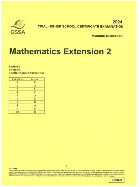 2011 Maths Cssa Solutions Pdf Gulabovski Doc