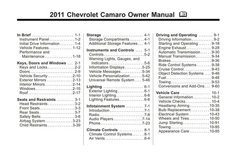 2011 chevrolet camaro diy troubleshooting guide PDF