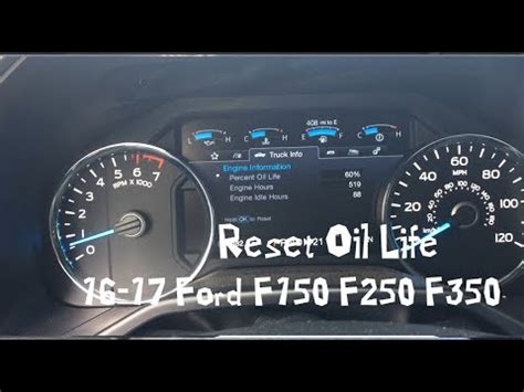 2011 ford f550 oil reset Reader