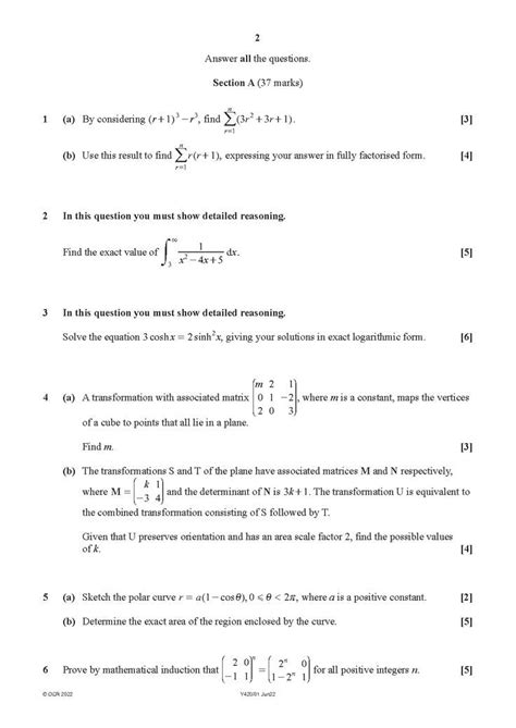 2011 further maths exam answers Epub