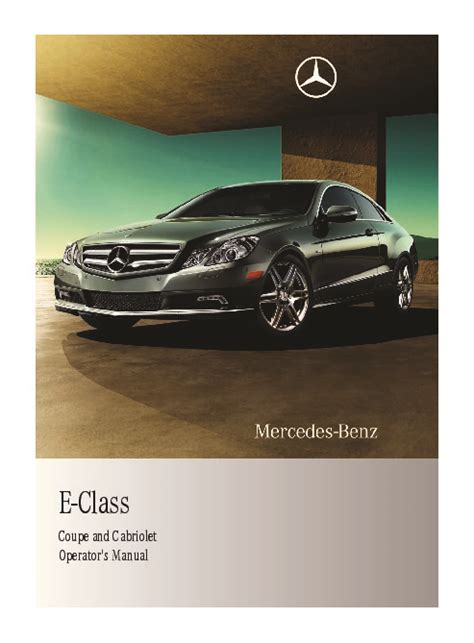 2011 mercedes benz e350 owners manual Kindle Editon