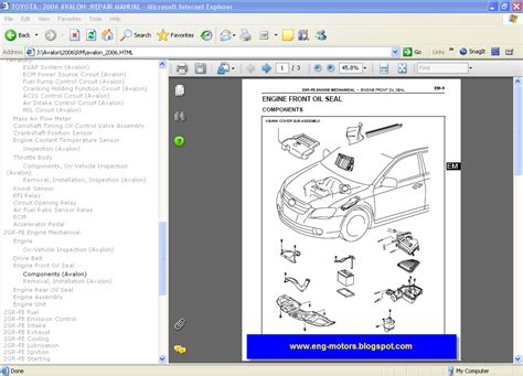 2011 toyota avalon service manual Kindle Editon