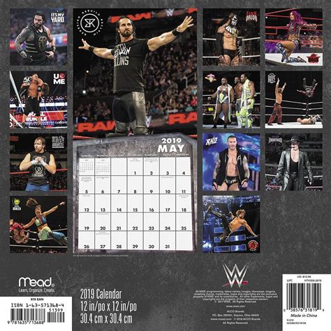 2011 wwe wall calendar Doc