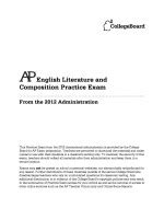 2012 ap english literature multiple choice answers Reader