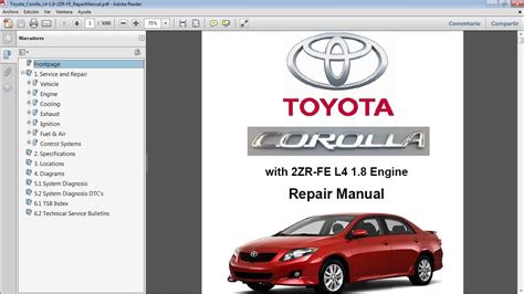 2012 corolla service manuals PDF