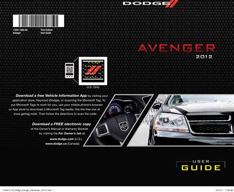2012 dodge avenger user manual Kindle Editon
