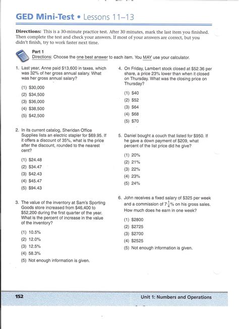 2012 ged test answers PDF