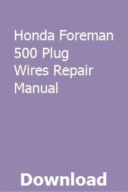 2012 honda 500 repair manual download PDF