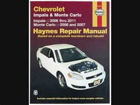 2012 impala repair manual PDF