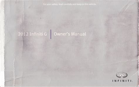 2012 infiniti g37 coupe owners manual Reader