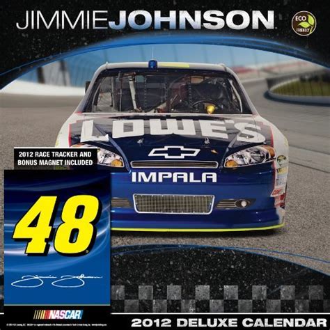 2012 jimmie johnson nascar wall calendar PDF
