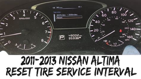 2012 nissan altima maintenance tire Reader