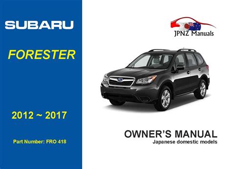 2012 subaru forester xt owners manual Doc