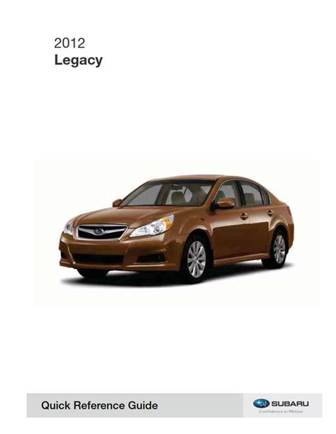 2012 subaru legacy manual Epub