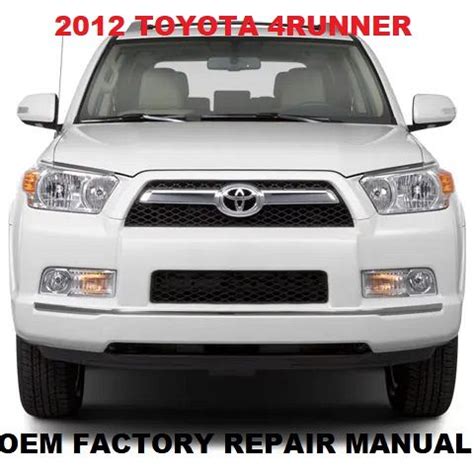 2012 toyota 4runner repair manual PDF