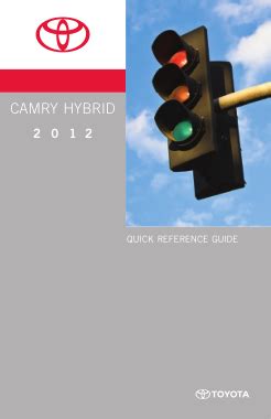 2012 toyota camry hybrid owners manual PDF