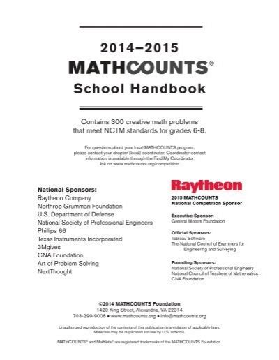 2013 2014 mathcounts handbook solutions Reader