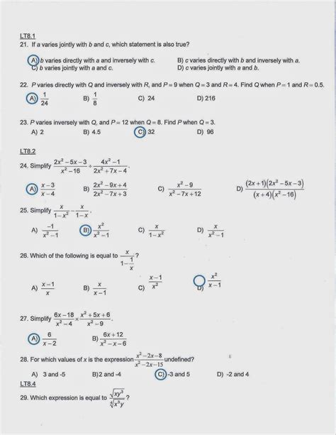 2013 Algebra 2 Final Exam Review Answers Doc