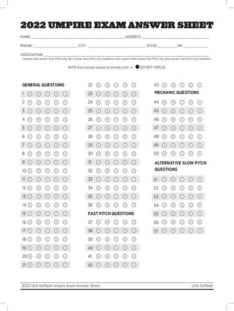 2013 Asa Umpire Exam Answers PDF