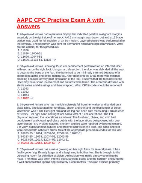 2013 Final Exam Cpc Aapc Answers - Doc-Up Com Ebook Reader