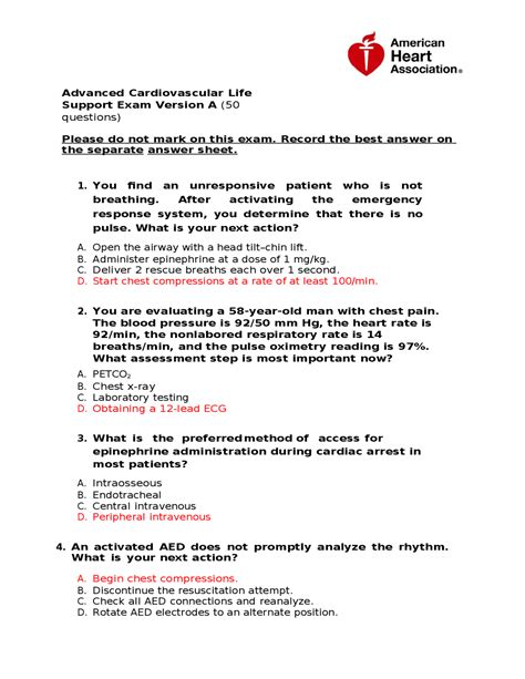 2013 acls test answers Reader