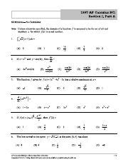 2013 ap calculus bc multiple choice answers Epub