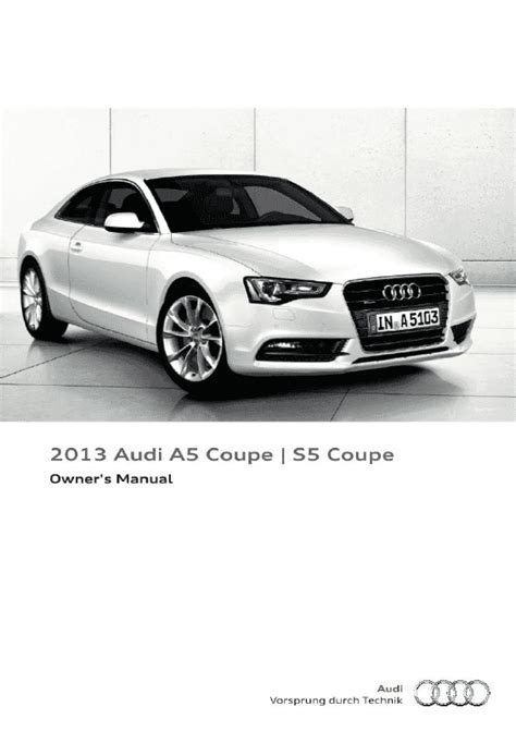 2013 audi a5 2008 owners manual pdf Epub