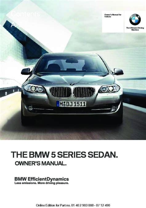 2013 bmw 5 series owners manual Epub