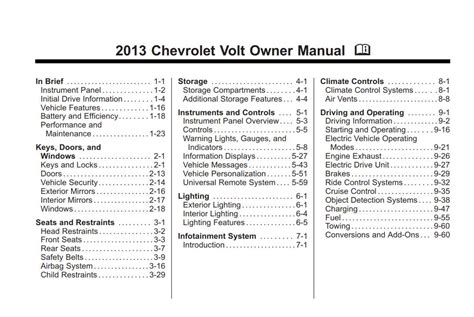 2013 chevy volt owners manual Doc