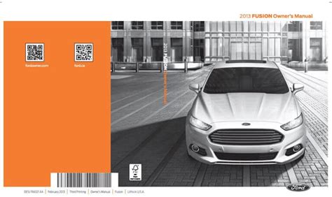 2013 ford fusion owner manual Doc