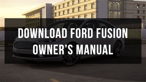 2013 ford fusion se owners manual Reader