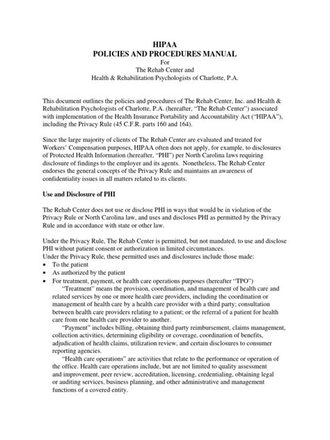 2013 hipaa policy procedures manual pdf Doc