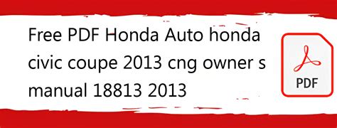 2013 honda civic hatchback owners manual pdf PDF