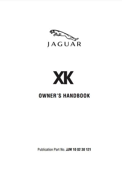 2013 jaguar xk owners manual PDF
