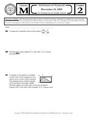 2013 moems division m math olympiad questions Reader