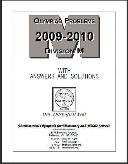 2013 moems division m math olympiad questions Ebook Reader