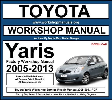 2013 toyota yaris workshop manual PDF