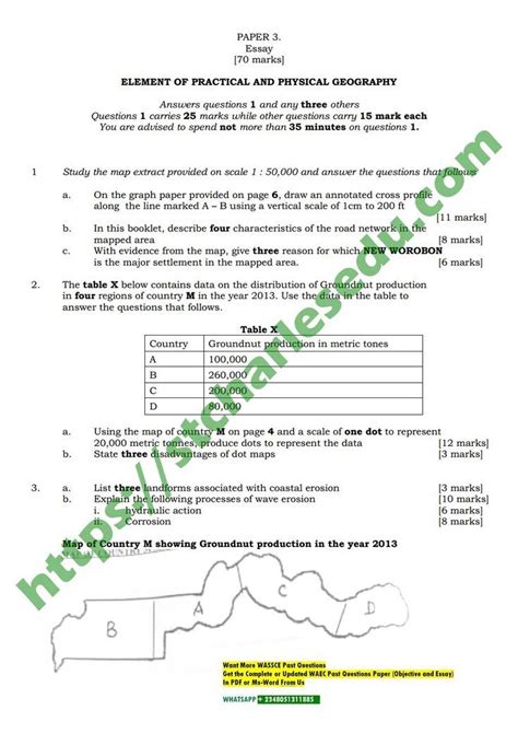 2014 2015 Waec Geography Practical Questions And Answers Doc