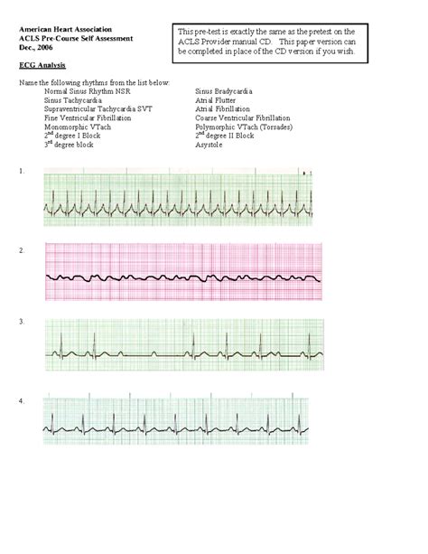 2014 Aha Acls Pretest And Answer Sheet Doc
