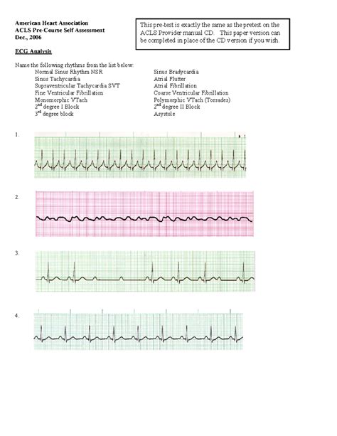 2014 Aha Acls Pretest And Answer Sheet Doc