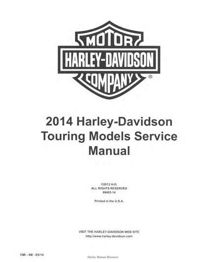 2014 HARLEY TOURING SERVICE MANUAL Ebook Doc