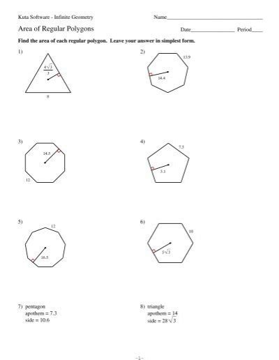 2014 Kutasoftware Area Of Regular Polygons Answers Kindle Editon